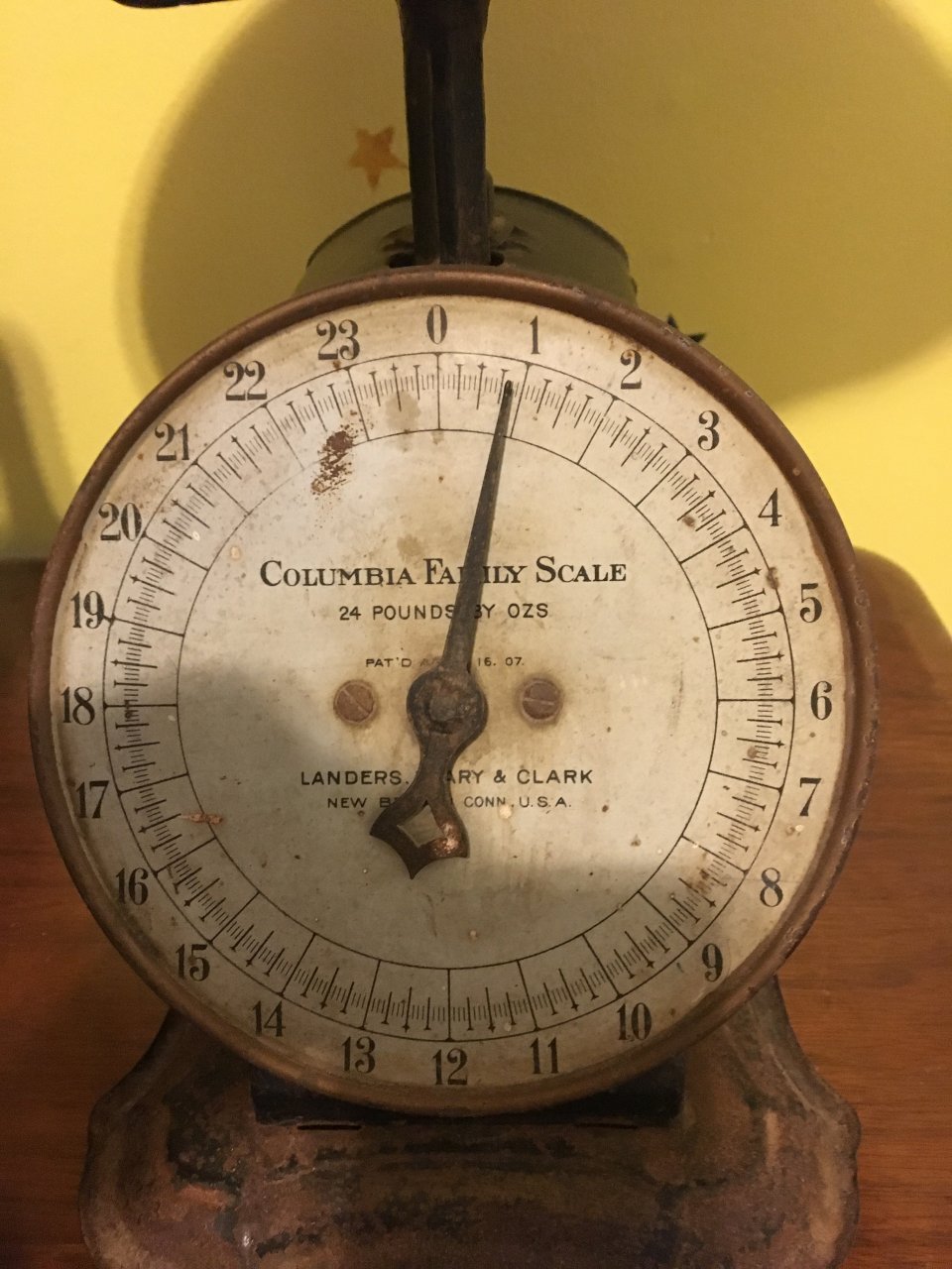 Columbia Family Scale 24 Pound For Sale | Artifact Collectors