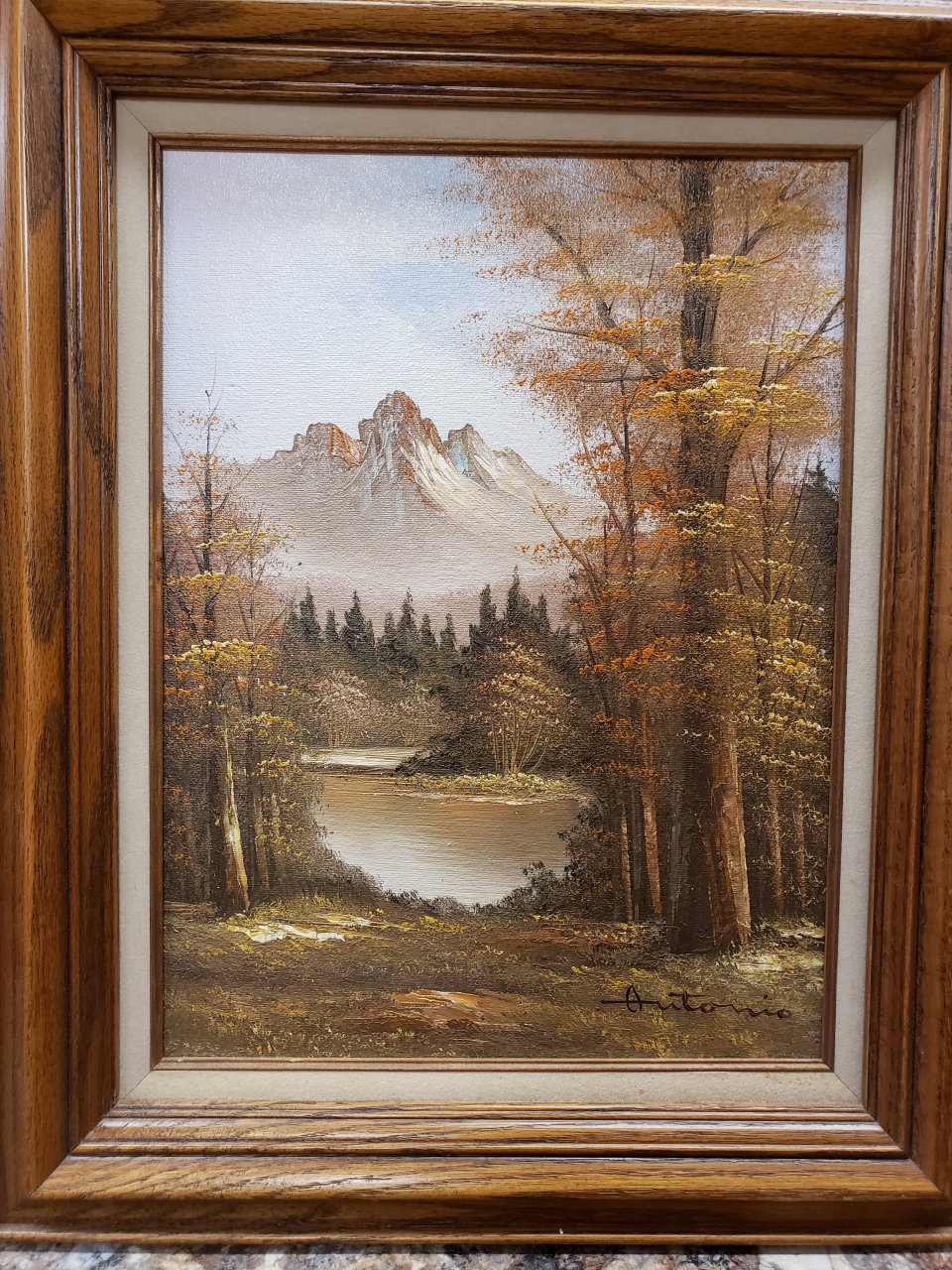 Oil On Canvas Painting Signed By "Antonio" | Artifact Collectors