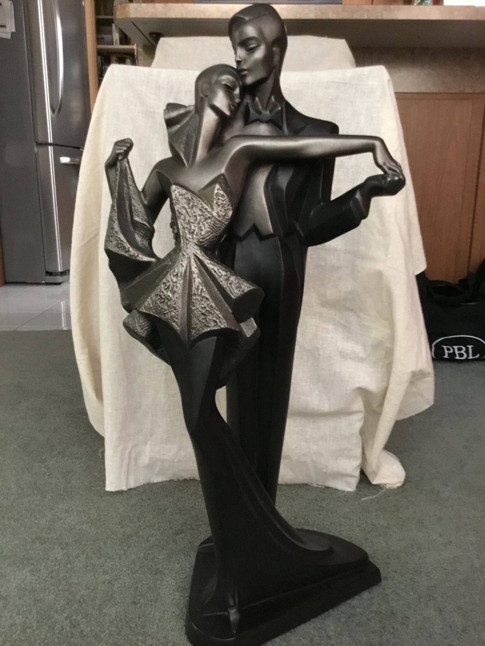 I Have An Austin Sculpture "High Society" By Danel In Great Condition