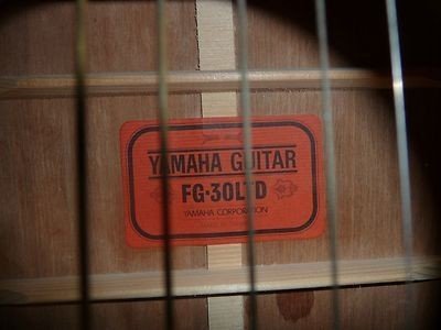 Yamaha Fg 30ltd Acoustic Guitar Experience Anyone Axe Central
