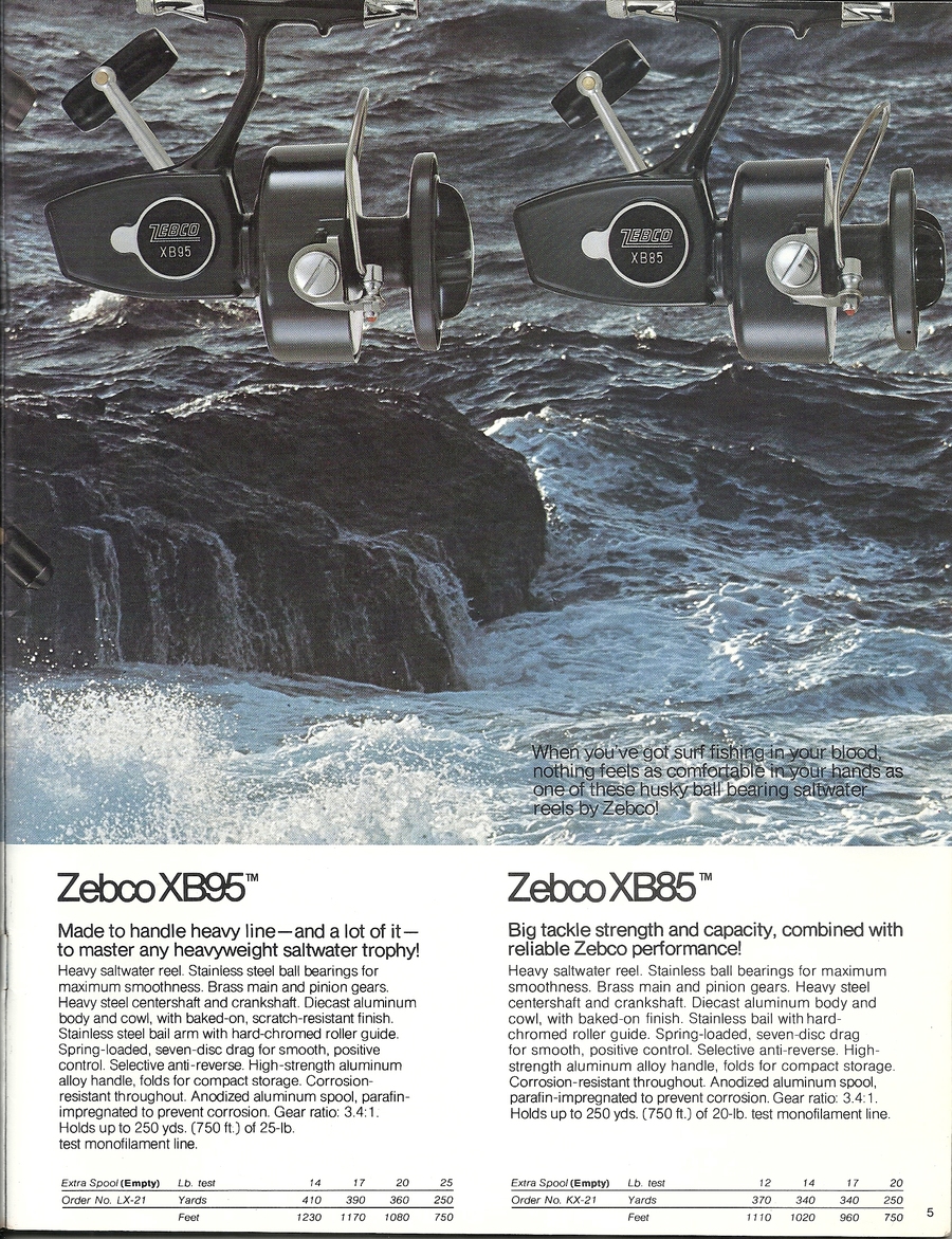 Zebco Spinning Reels 1962 To Mid 1980s