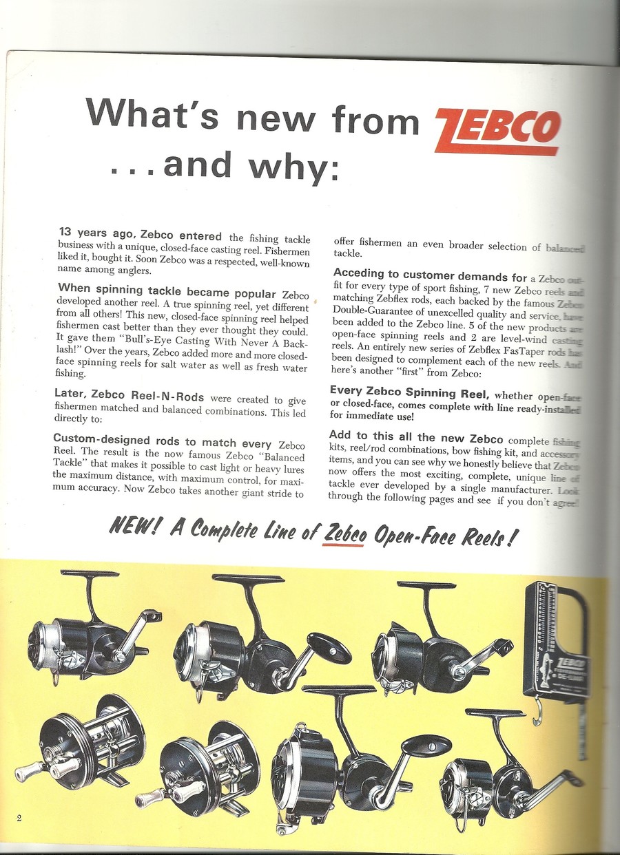 Vintage Original 1973 ZEBCO XRL37 Spinning Reels COLOR Advertisement 
