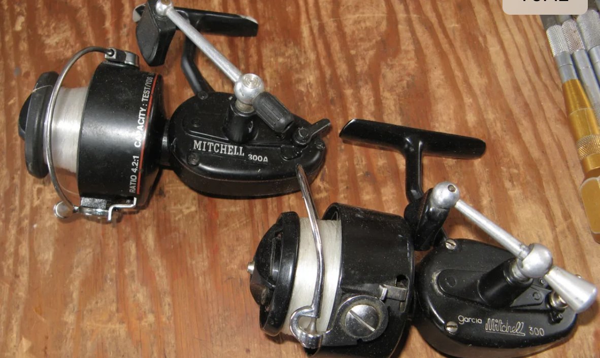 VINTAGE MITCHELL 306 Spinning Reel LH Retrieve. Made in France