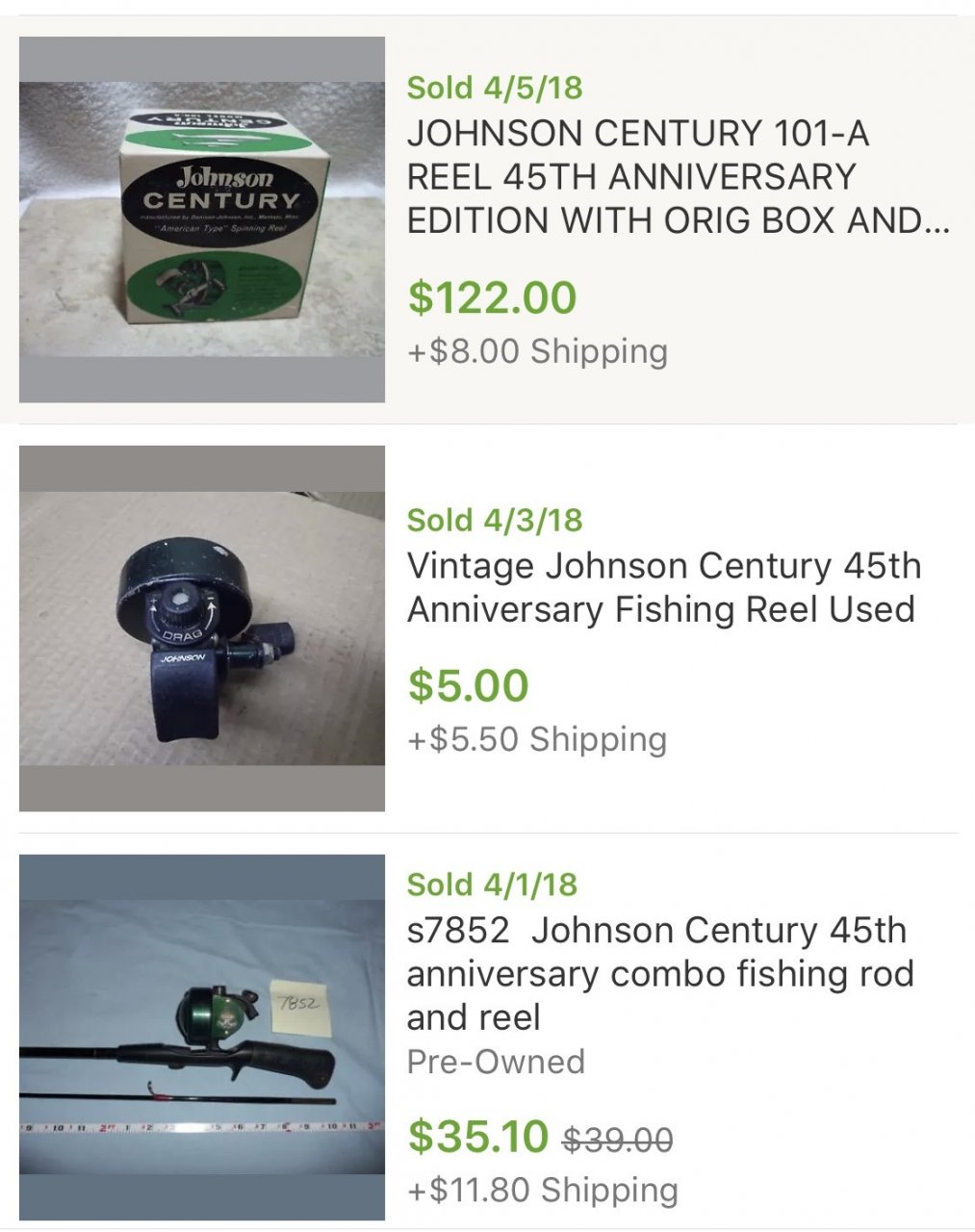 I Have 2, Johnson Century 45th Anniversary Edition Reels (cl