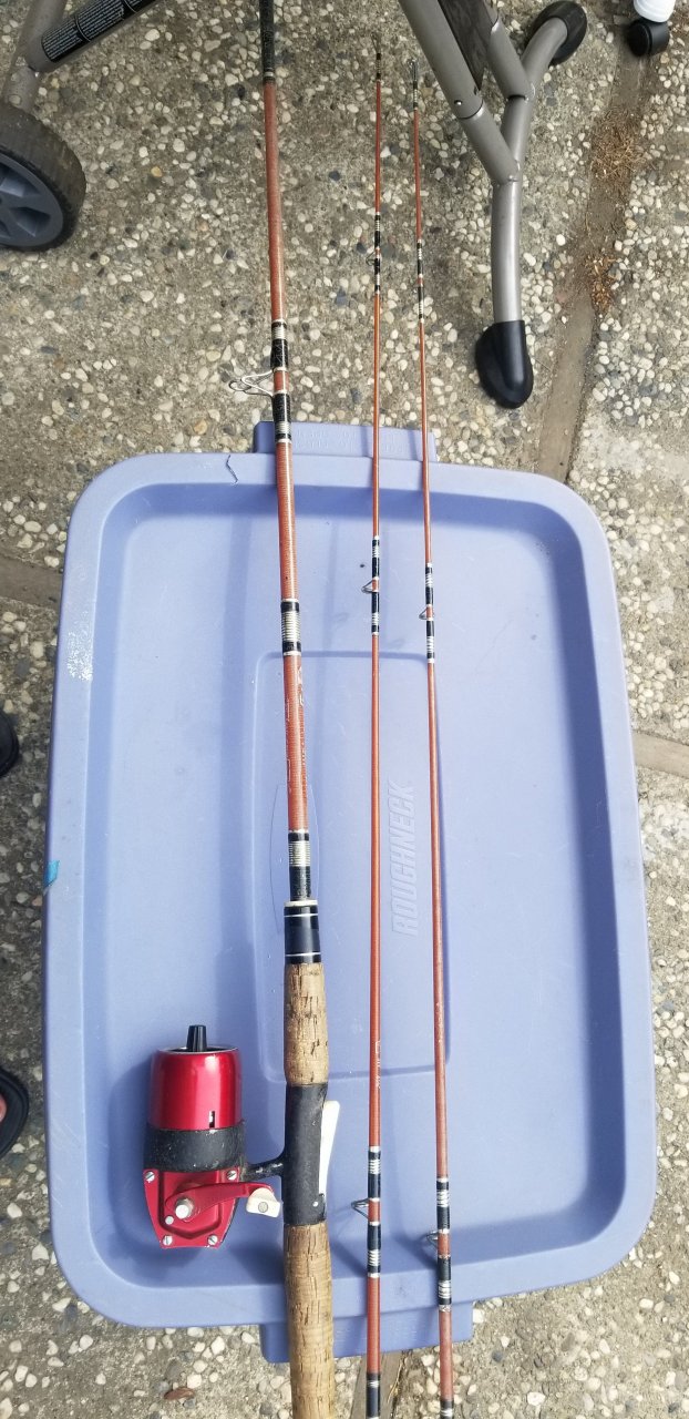 Professional 63L True Temper Uni-Spin Fishing Reel & Rod
