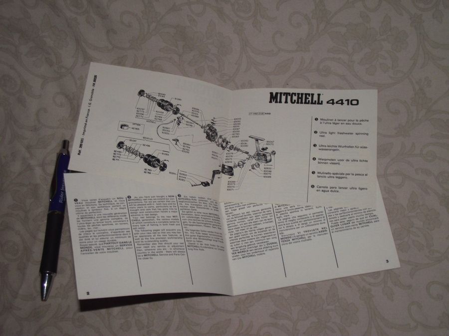 Instruction Manual For Mitchell 4420 Reel