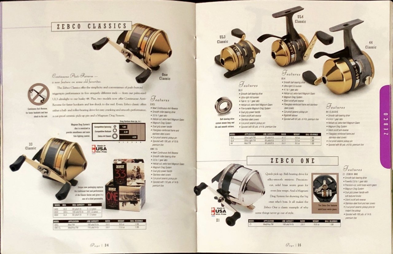 Zebco Catalog 1997