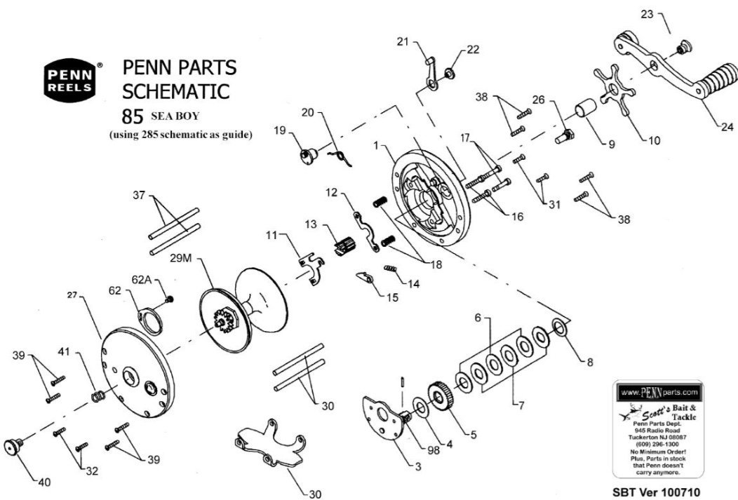 Penn 85 Reel Schematic