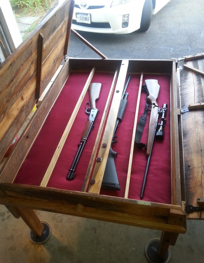 Farm Table Gun  Rack  My Antique Furniture  Collection