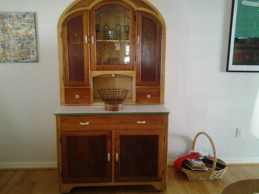 1938 Oak Hoosier Cabinet My Antique Furniture Collection