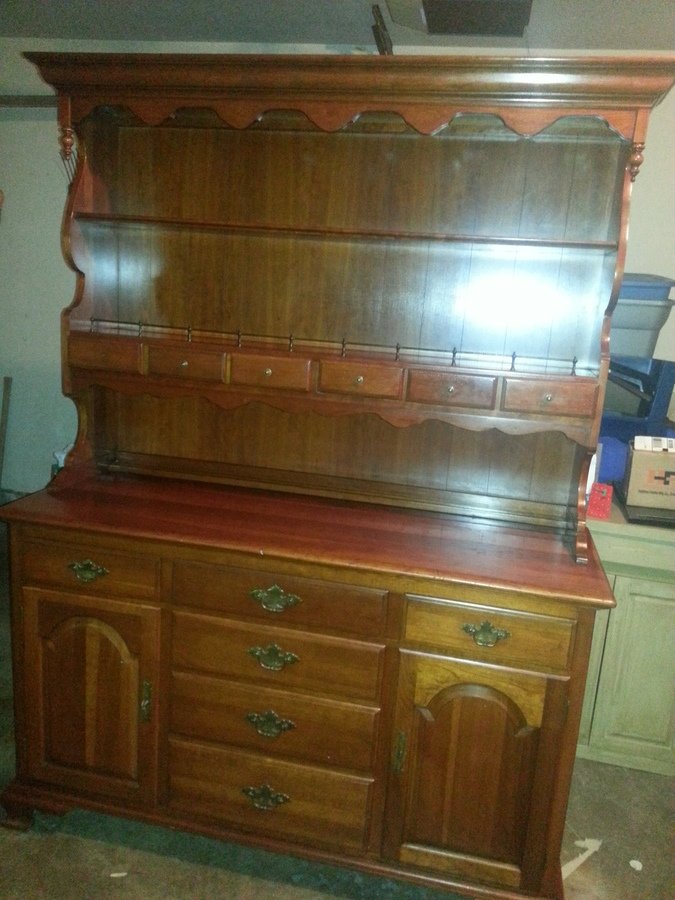 I Have An Ethan Allen Solid Cherry Early American Hutch