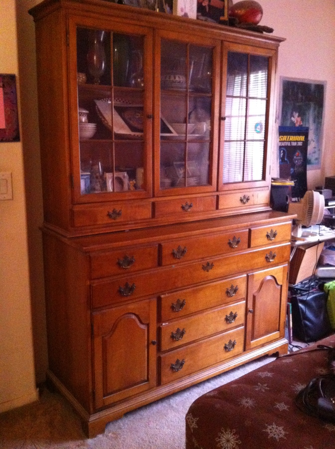 I Need To Know How Much My Antique 3 Piece Dining Hutch Is Worth. It