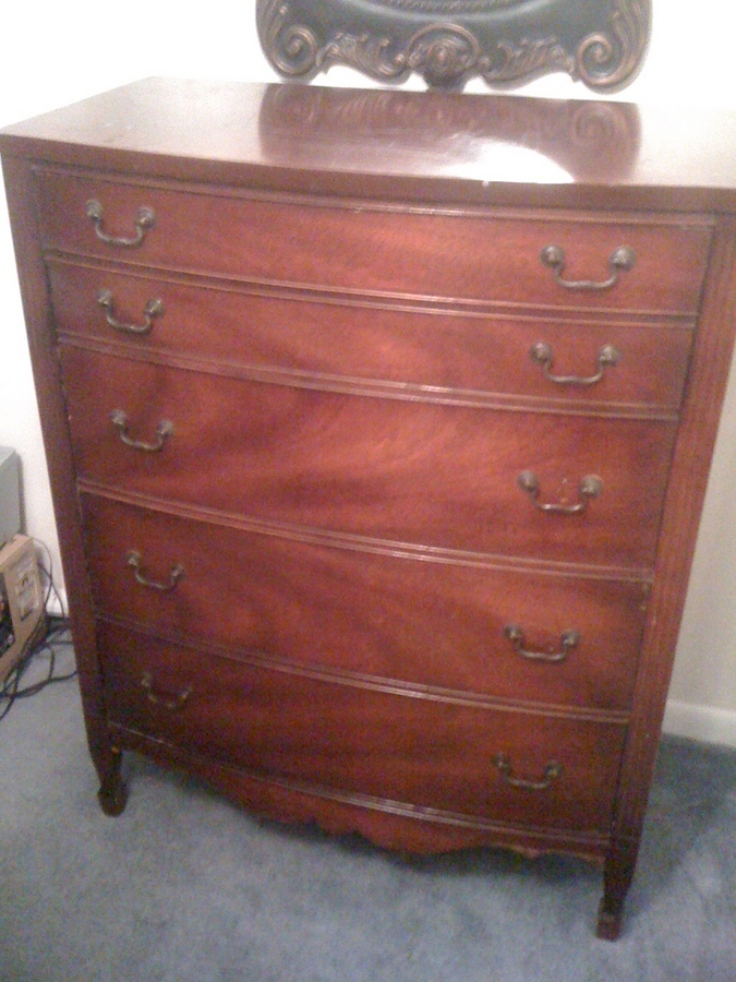 Bow Front Dixie Dresser My Antique Furniture Collection