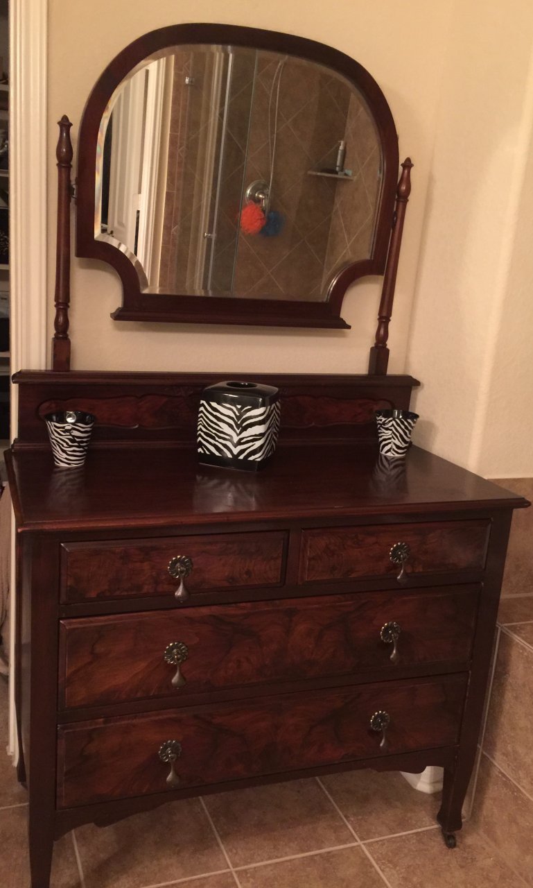 Tiger Oak Dresser W Mirror My Antique Furniture Collection
