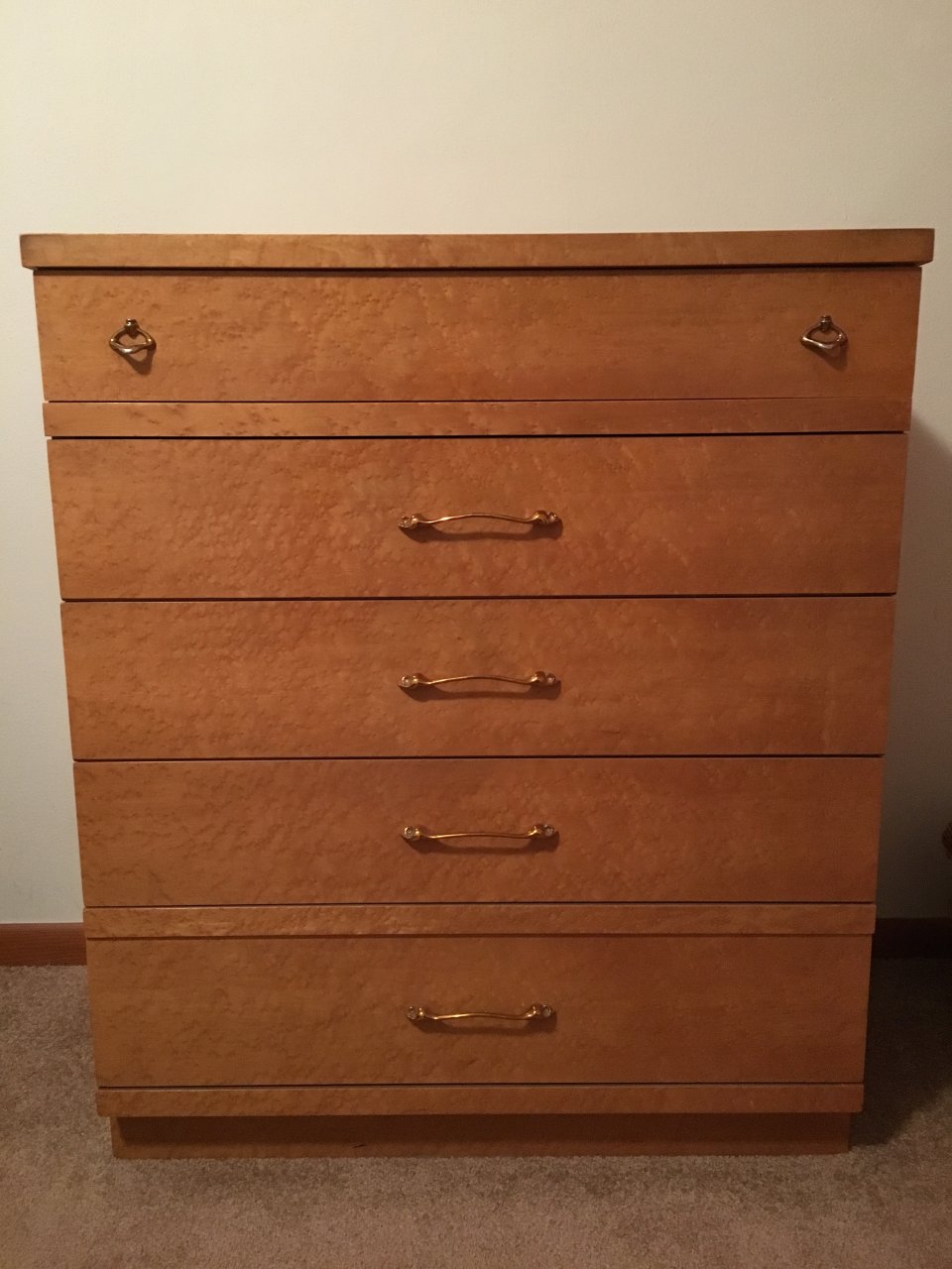 Early 1950&#039;s Birds Eye Maple Bedroom Set | My Antique Furniture Collection