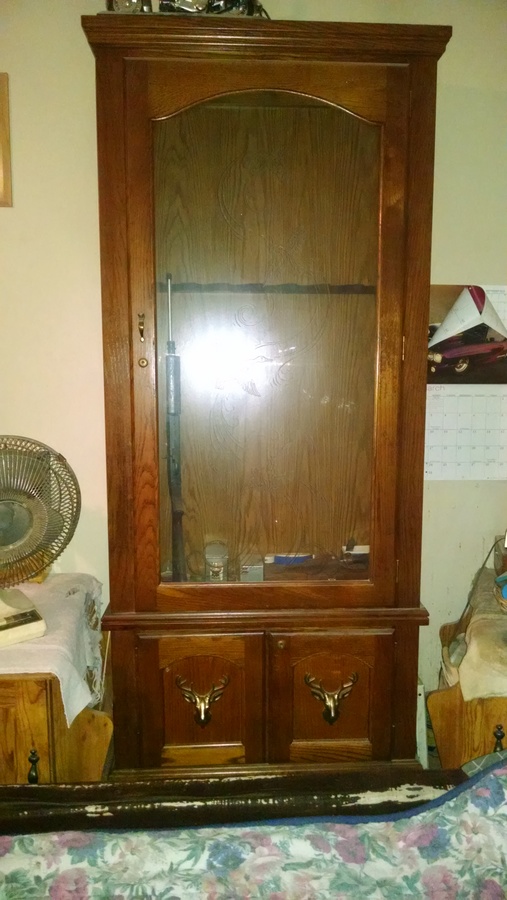 Wood Gun Cabinet My Antique Furniture Collection