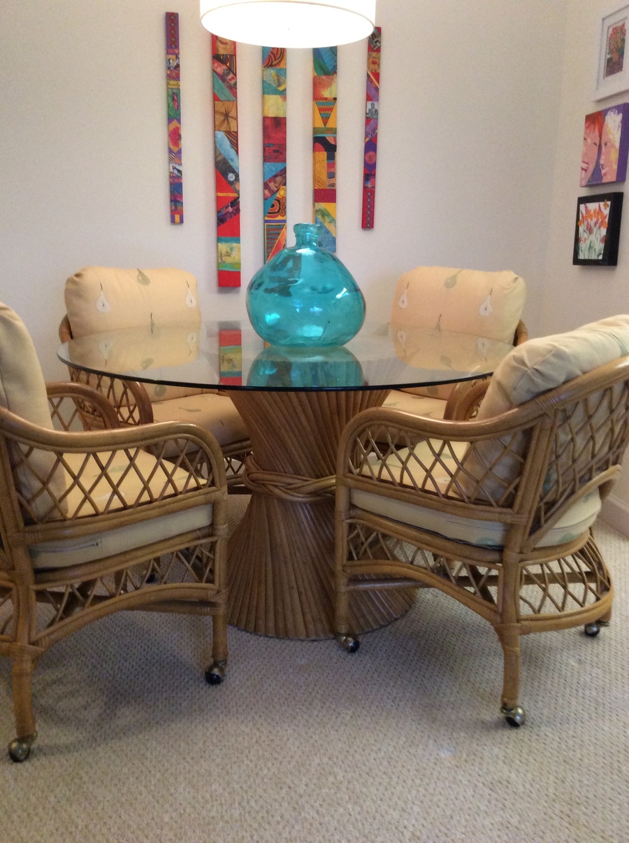 I Have Pictures And Details Of My Henry Link Bamboo Dining Table And 4