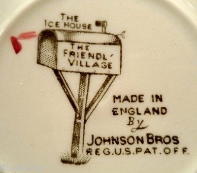 johnson brothers friendly village china backstamp productions bros examples last two