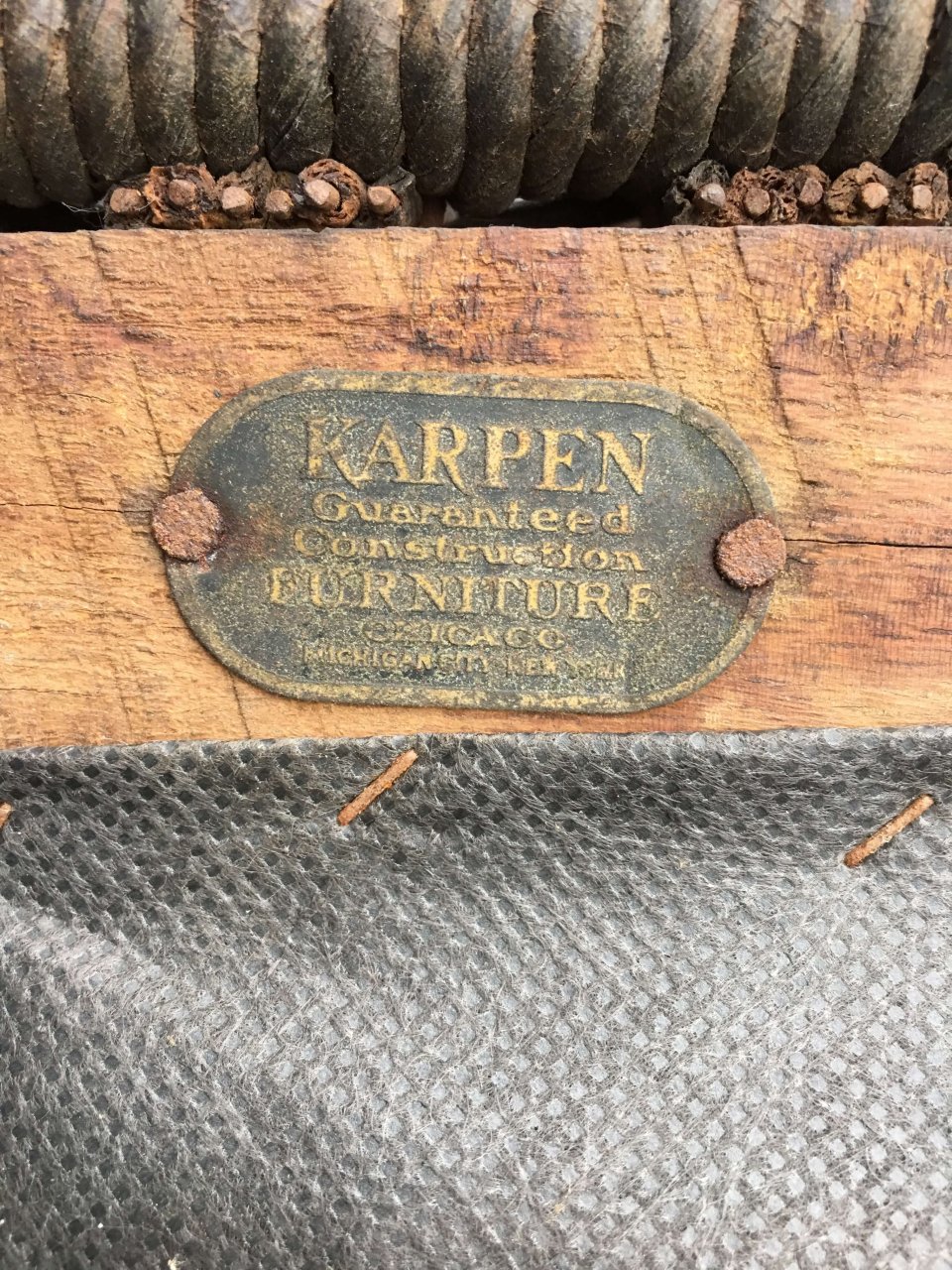 4pc 50's Karpen Wicker Set | My Antique Furniture Collection