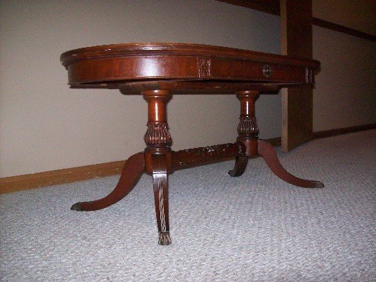 I Have An Antique Solid Mahogany Kidney Shaped Coffee 