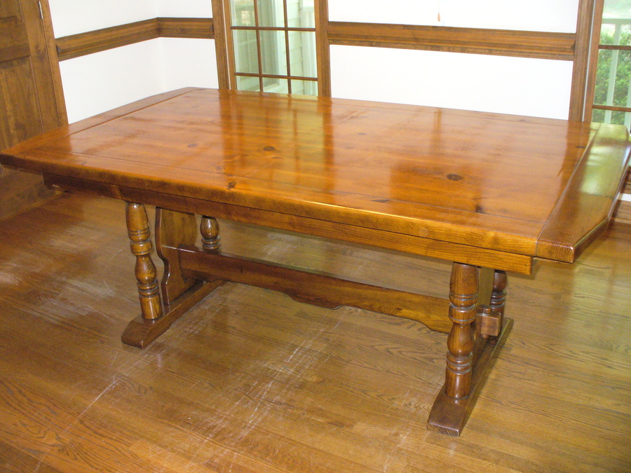 Link Taylor Pilgrim Pine Dining Room Table For Sale | My Antique ...