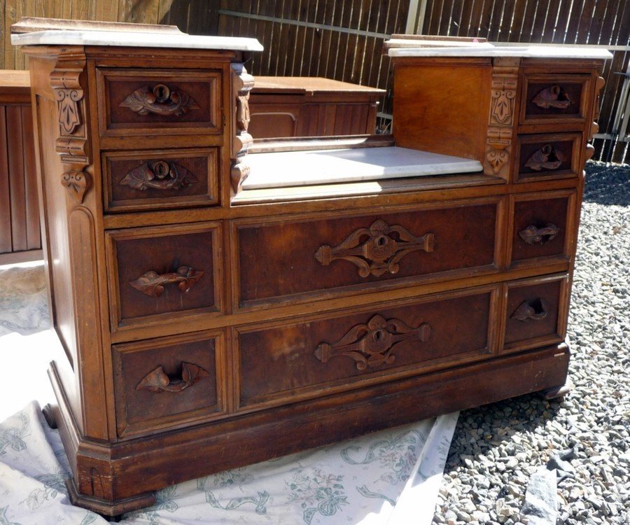 Eastlake Dresser Washstand My Antique Furniture Collection