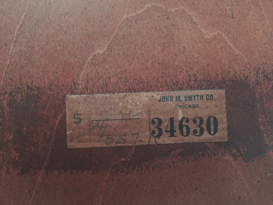 I Have A John M Smyth Co China Cabinet Labeled 34630 Stamped Lot