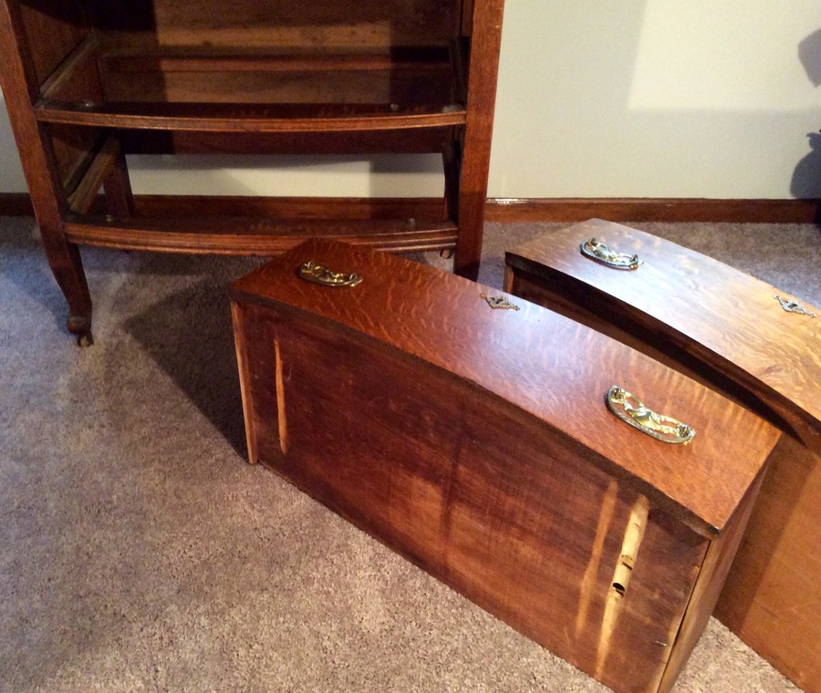Oak Bow-front Dresser From St. Joseph, Missouri Help | My Antique Furniture Collection