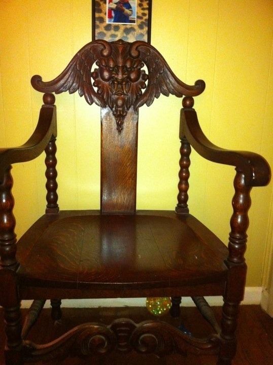Ohio Chair Co Or Stomps Burkhardt Carved Face Chair Help My