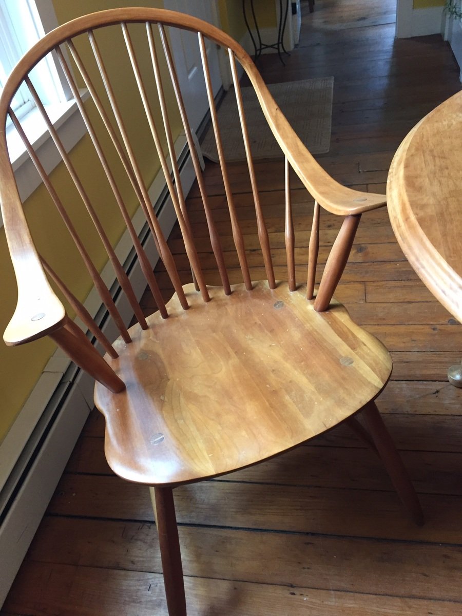 What Is The Value Of Hale Of Vermont Cherry Dining Set. Two Arm Chairs