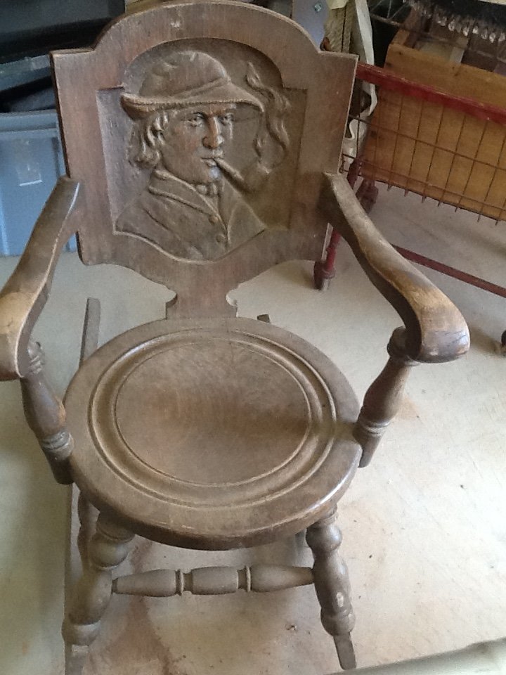 Two Hand-carved Rocking Chairs | My Antique Furniture Collection