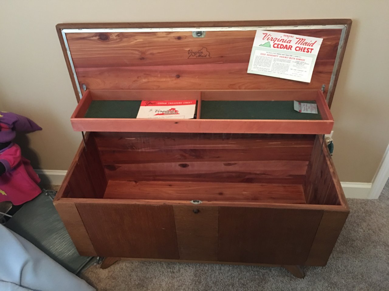 What Is The Value Of A Virginia Maid Cedar Chest With A 1958