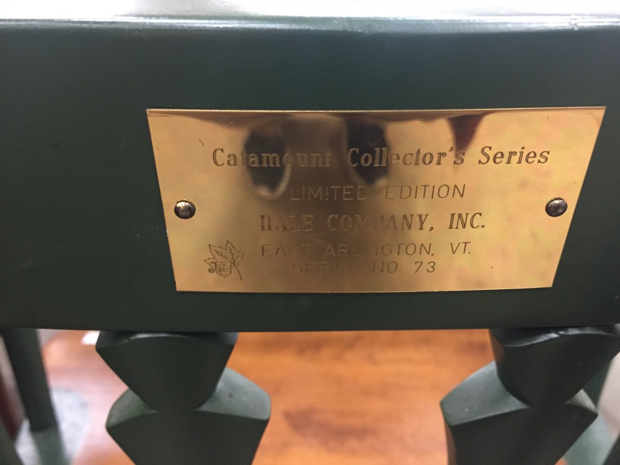 Bicentennial Chair Limited Edition Catamount Collectors Series