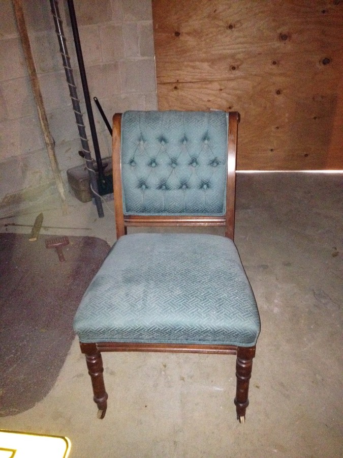 Value Of Antique Chair With Bassick Casters On Front Legs | My Antique