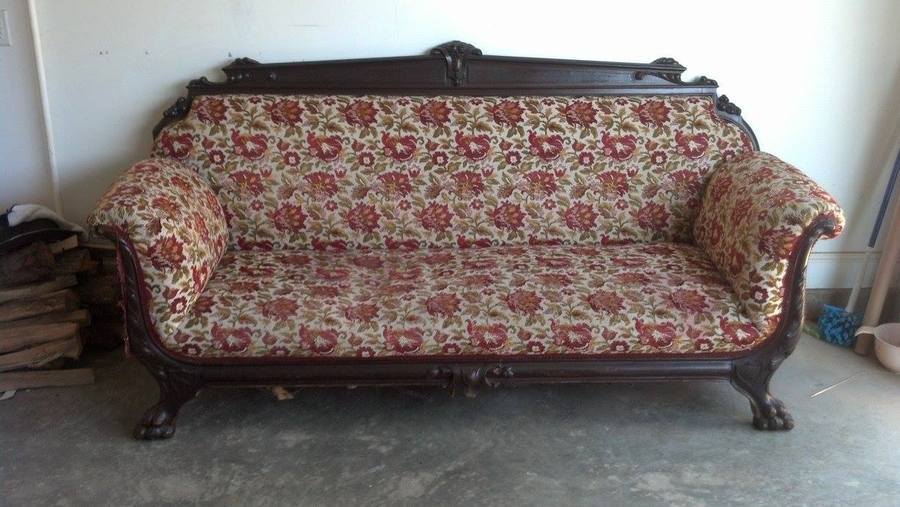 Help Identifying Antique Sofa Please!! Possibly EarlyMid