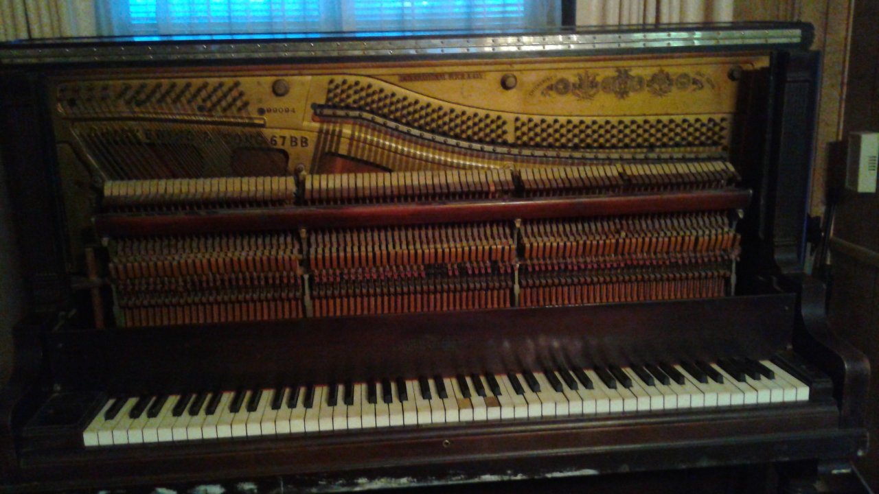 where are chickering piano serial numbers located