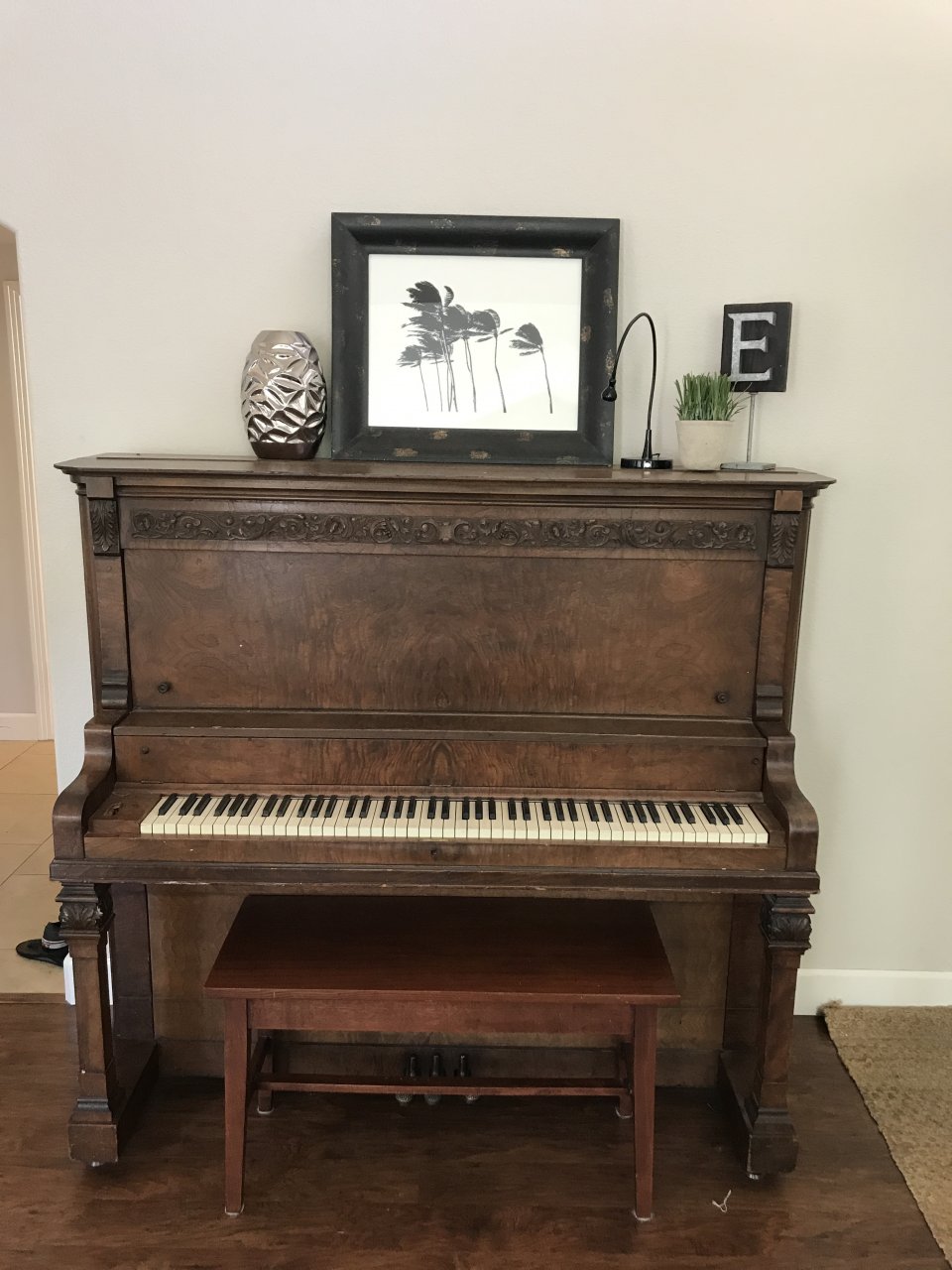 We Have An Emerson Swing Desk Upright Piano That Has Been In Our