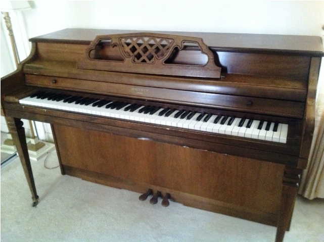 kimball artist console piano serial number location