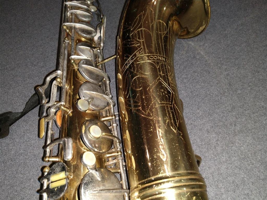 CG Conn Naked Lady Tenor Sax SN 10M Patent Applied For 
